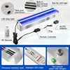 60/90/120cm Waterfall Blade Spillway Stainless steel Fountain Spa Water Descent RGB Wall Mounted Decorative Colorful 3