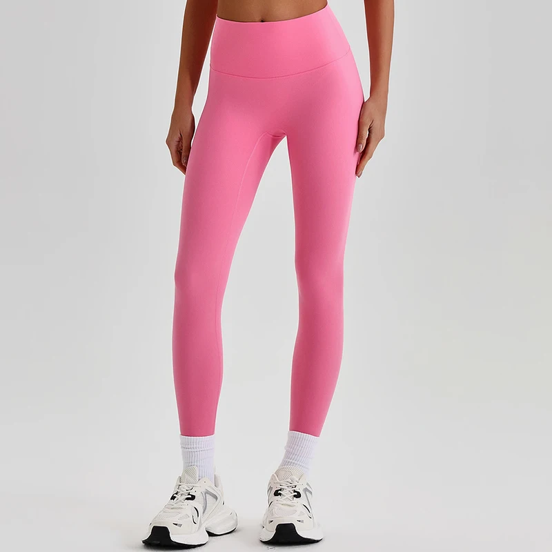 Buttery Soft Spandex Gym Tights Tummy Control Yoga Pants No Camel Toe High Waist Sport Leggings Push Up Running Pants For Women