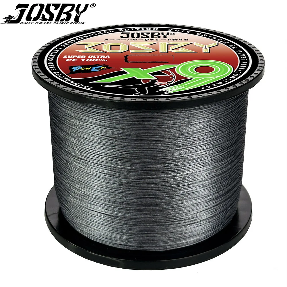

Плетеная рыболовная леска JOSBY, 9 нитей, 500/300/1000 м