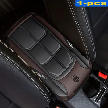 Car Armrest Cover Mat Universal PU Leather Car Interior Central Armrest Box Pad Non Slip Decor Mat Universal Car Accessories New 2