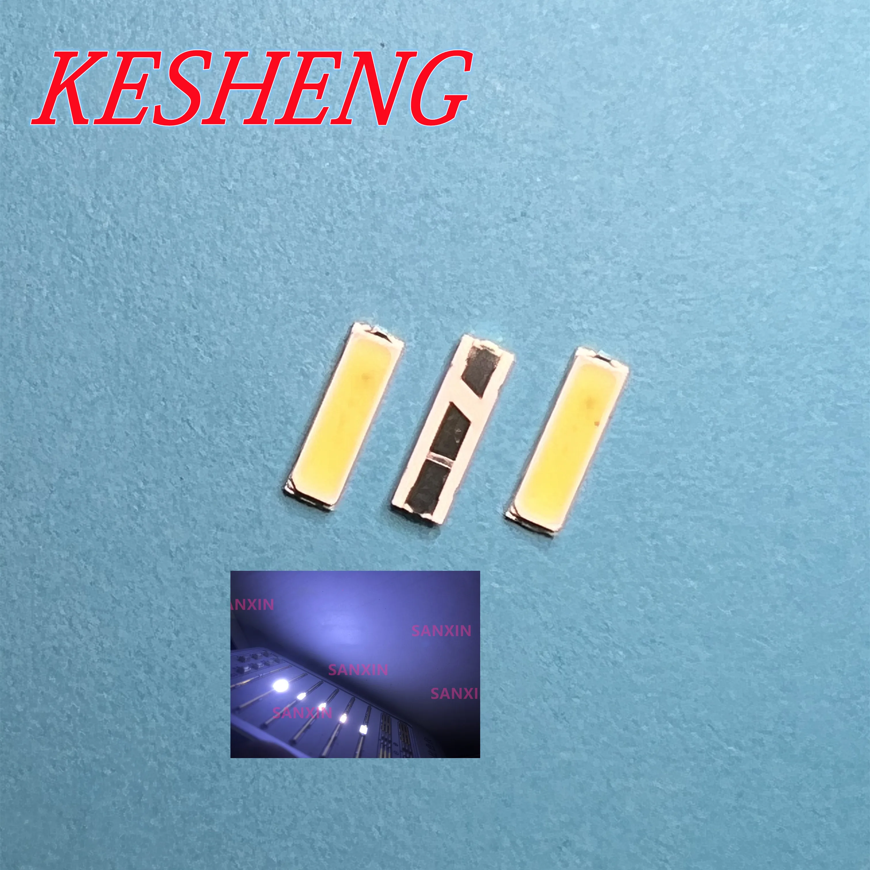 JUFEI XIE 2D LED LCD 백라이트 TV 응용 프로그램에 대 한 100PCS LED 백라이트 1W 3V 7020 쿨