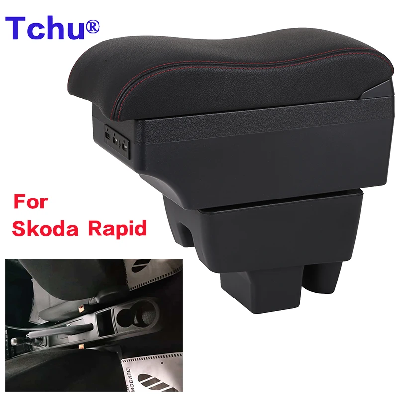 For Skoda Rapid Armrest Box For VW Volkswagen Polo 2020 2021 Car