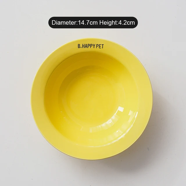 Cat Food Bowl with Wood Holder Stand Flower Shaped Ceramic Food Dish Water Bowl Cat Feeding Drinking Plates Multi Color 3