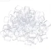 0.5ml Watercolor Pans, 100 Pack Empty Half Pans Plastic Watercolor Tins for Oils Acrylic Painting Travel Tin Case Palette 6