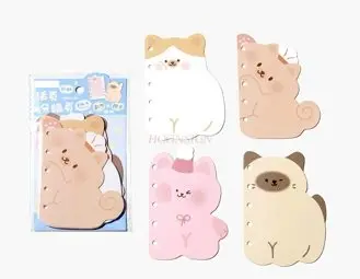1봉지 양면 반짝이 모래 귀여운 내지 수첩 노트 루즈리프 노트 수첩 인덱스 페이지