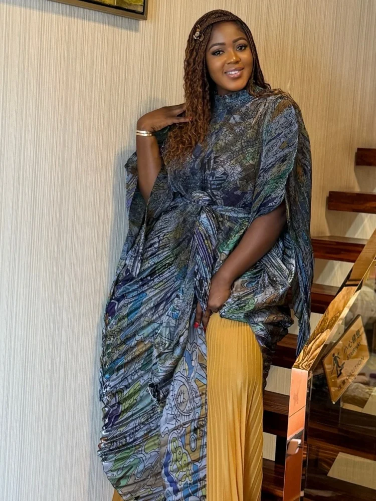 Wmstar Two Pieces Set Women Wholesale 2025 New Fashionable Stylish Design Sense Printed Skirt Irregular European American