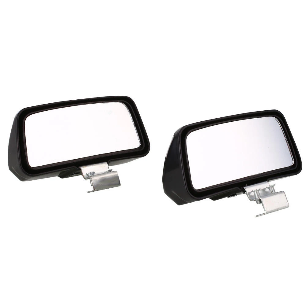 

2 Pcs Car Square Frame Convex Blind Spot Mirror Wide-angle 360 Degree Adjustable Clear Rearview Auxiliary Mirror Driving Safety