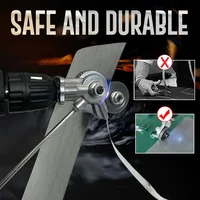 Mintiml® Electric Drill Plate Cutter Attachment Metal Sheet Cutter Sawing Machines Free Cutting Tool Nibbler Sheet Metal Cut 2