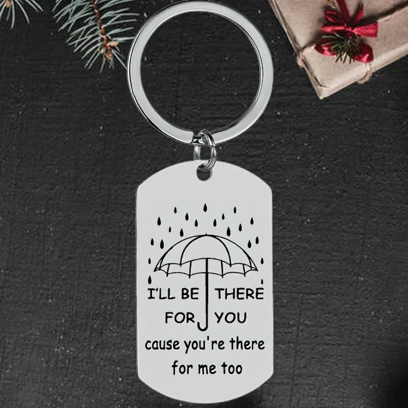 

Cute Friendship Friends TV Show Keychain Pendant Bff Best Friend Gift Key Chain Keyrings I’ll Be There for You