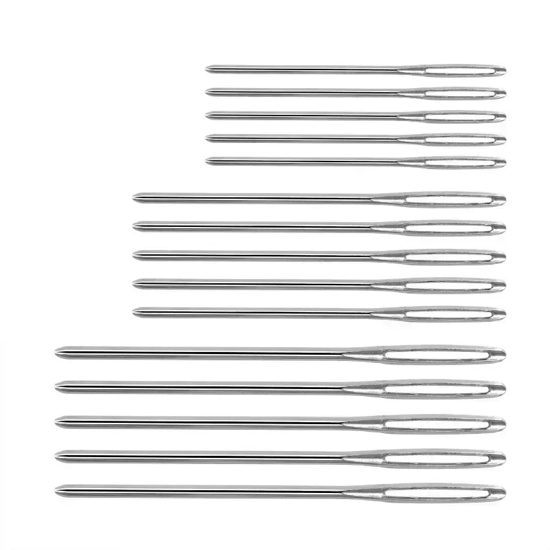 15 Pcs Large Eye Blunt Sewing Needles Cross Stitch Knitting Needle Handmade Leather Embroidery Thread Needle Sewing Accessories sewing needles sewing knitting tools