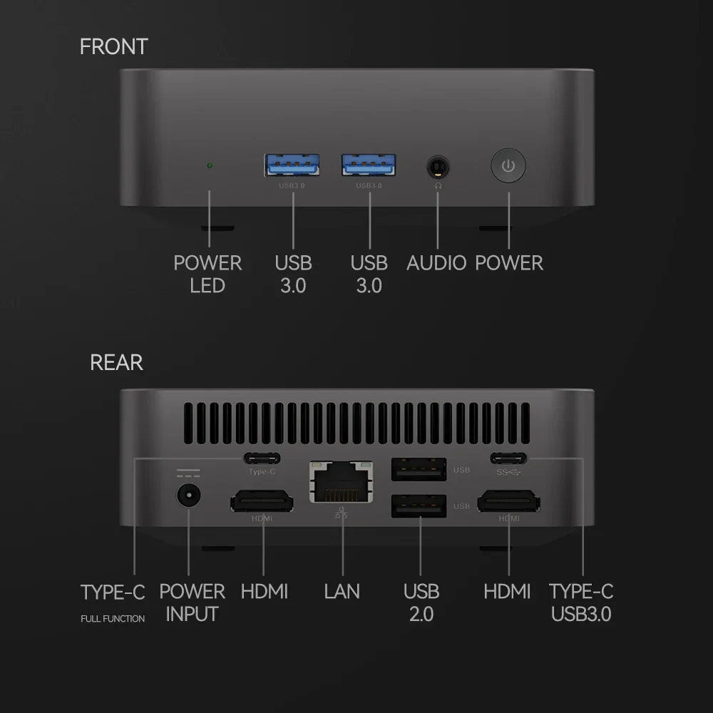 Mini Computer Intel Core i9 8950HK 16GB DDR4 1/2TB SSD PC Windows 11 UHD Graphics Mini PC 4K HD Mini Gaming Pc Desktop - immagine 6