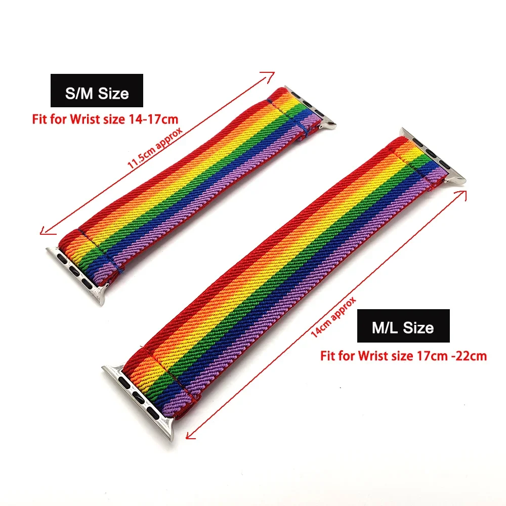 Bohemian Style Elastic Nylon Watch Band Solo Loop