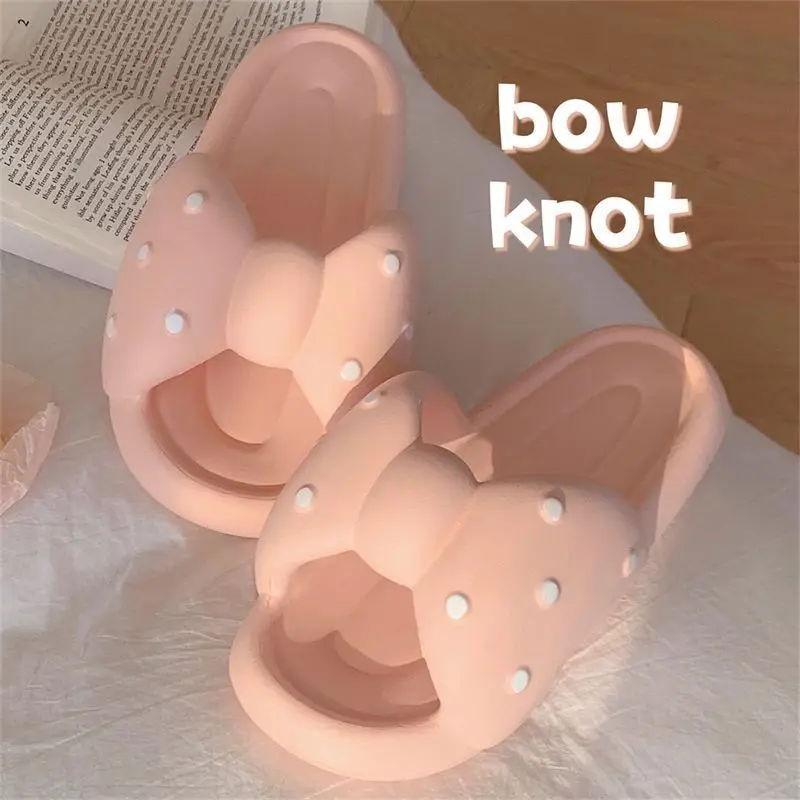 Bow Knot Women Beach Slides - true deals club