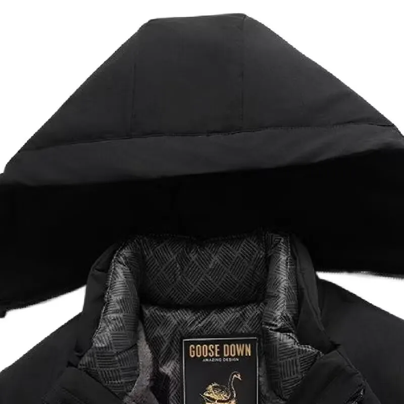 أوزة أسفل سترة الرجال يندبروف الثقيلة الشتاء سترة...