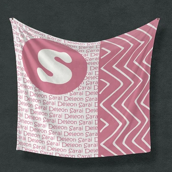 Nome personalizzato Coperta in pile di flanella per bambini Fasciatoio Biancheria da letto per bambini Fasciatoio per culla per neonato Idea regalo di compleanno per ragazza ragazzo neonato