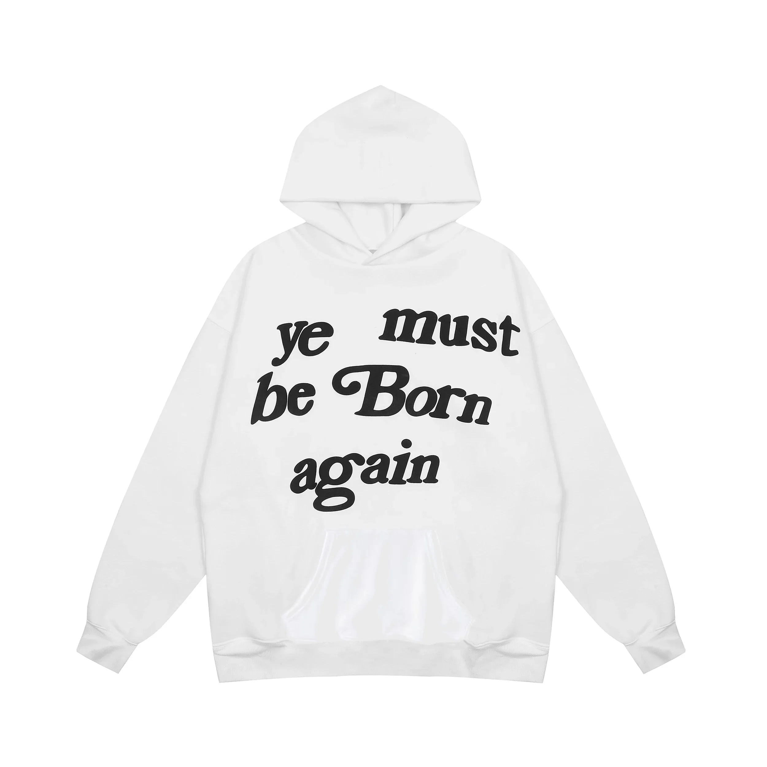 Kanye Hoodie - Ye Must Be Born Again Letter Print Hooded Sweatshirt | Hip Hop Streetwear - View #9