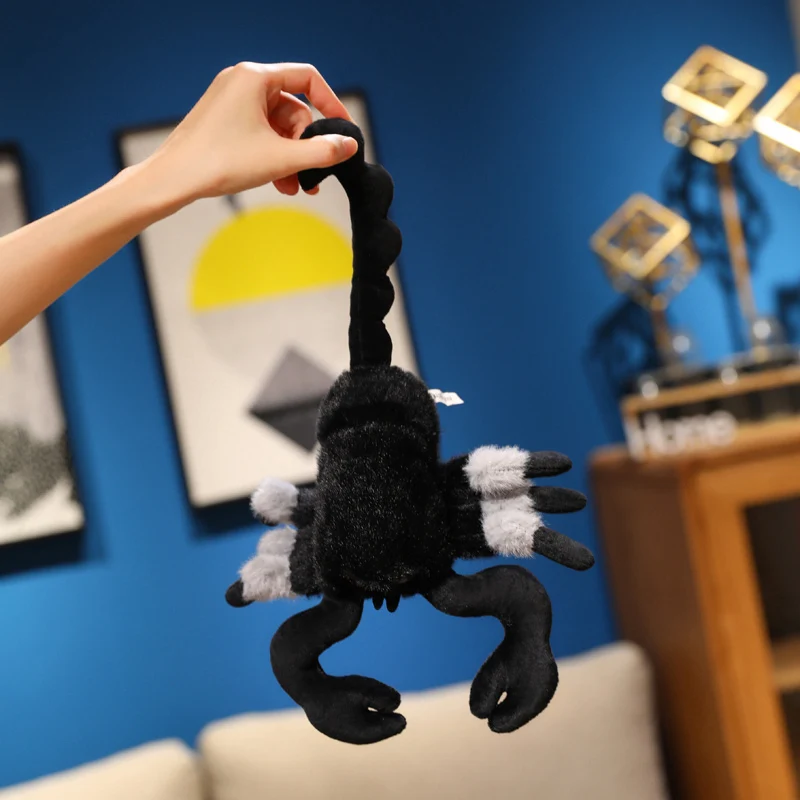 Lifelike Scorpion Plush Toy Cute Soft Creeping Trick Pendant for Adventure Enthusiasts Halloween Decor Gift