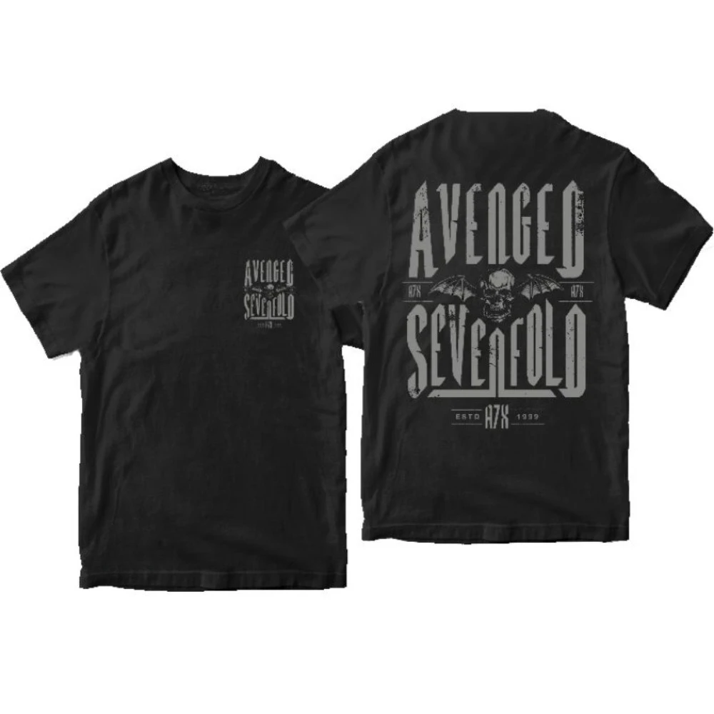 Avenged SEVENFOLD Estd 1999 밴드 티셔츠 A7X 메탈 밴드 티셔츠 남성 및 여성 캐주얼 컴포트 프린트 티셔츠