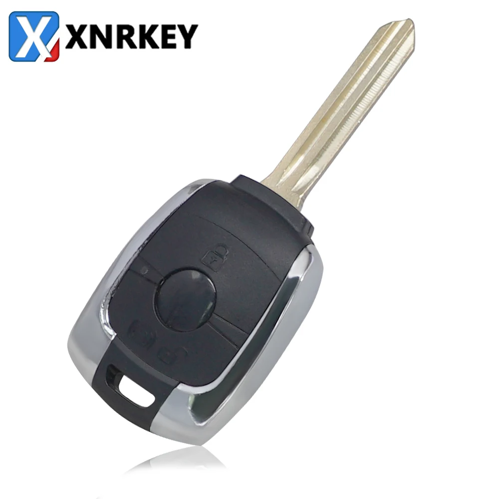 

XNRKEY 2-кнопочный пульт дистанционного управления для автомобильного ключа для Ssangyong Korando Kyron Actyon Rexton сменный Футляр для ключей чехол с необработанным лезвием