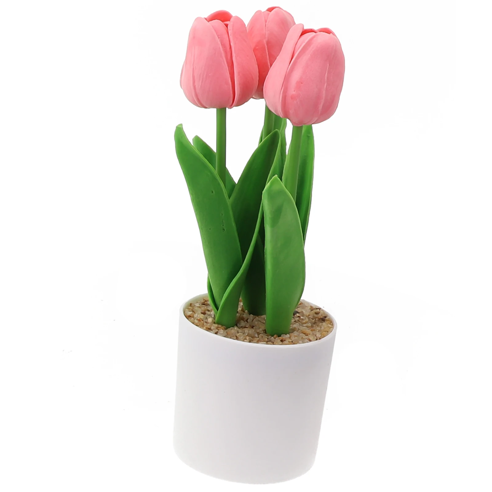 

Artificial Flowers Tulip Potted Fake Plants Tree Wedding Party Home Decoration Plastic Simulation Plant Desk Ornament