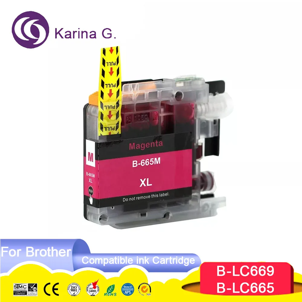 For LC669 LC665 compatible ink cartridge suit for LC 669 665 for MFC-J2320 MFC