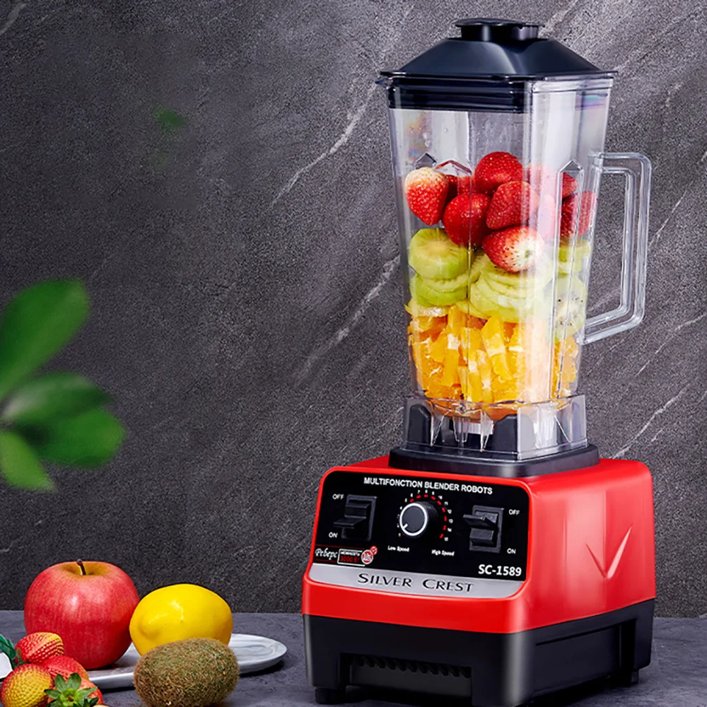 4500W Blender Professional Heavy Mixer Juicer High Power Fruit