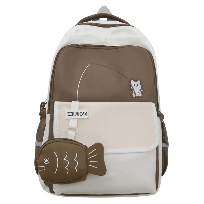 

Cute Cartoon Girls School Bags for Teenagers Student Backpack Women Nylon Campus Schoolbag Korean Bagpack