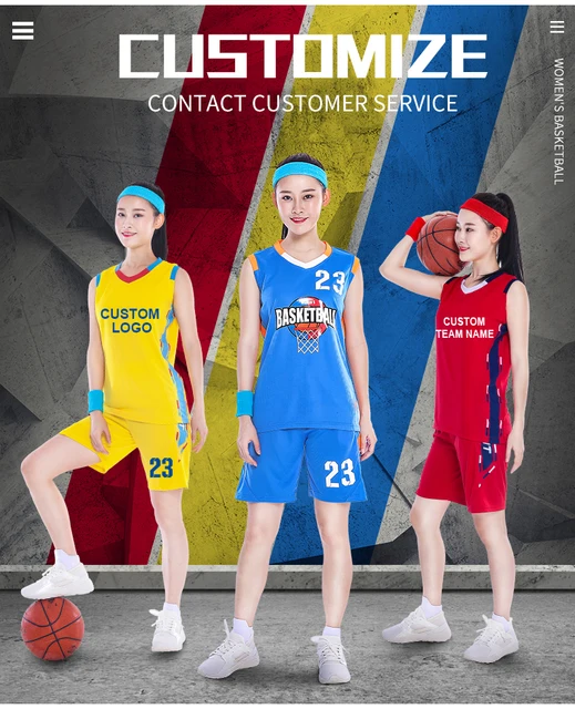 Custom Basketball Jersey Sets For Girl High School College Team Sport  Training Women Basketball Uniforms Female Basketball Shirt - AliExpress
