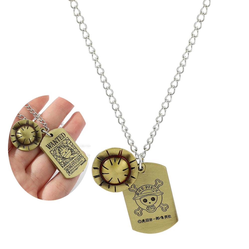 Set Gioielli One Piece: Collana Rufy E Cappello Paglia + Anello Zoro - 12 Pezzi Con Adesivi - Foto 10