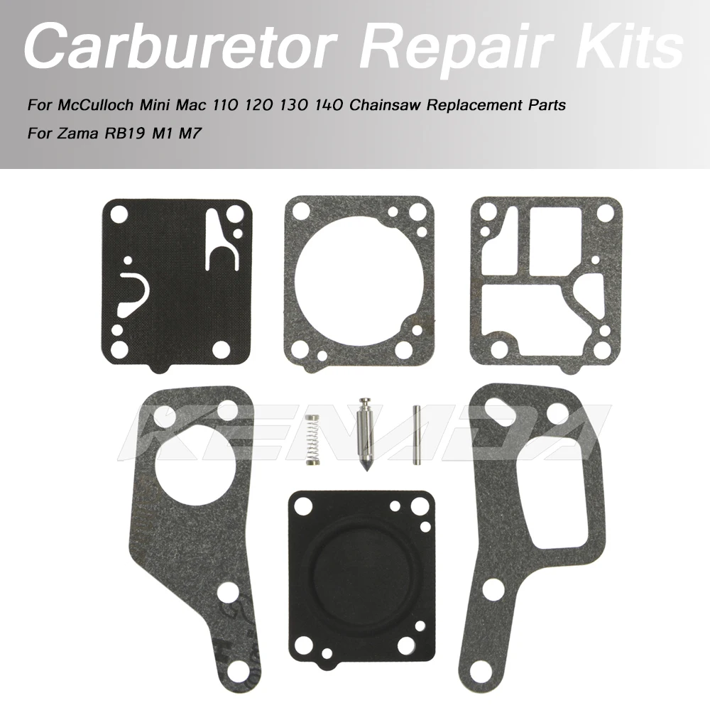 Per Mcculloch Mini Mac 110 120 130 140 Parti Di Ricambio Per Motosega Per Kit Di Riparazione Carburatore Zama Rb19 M1 M7