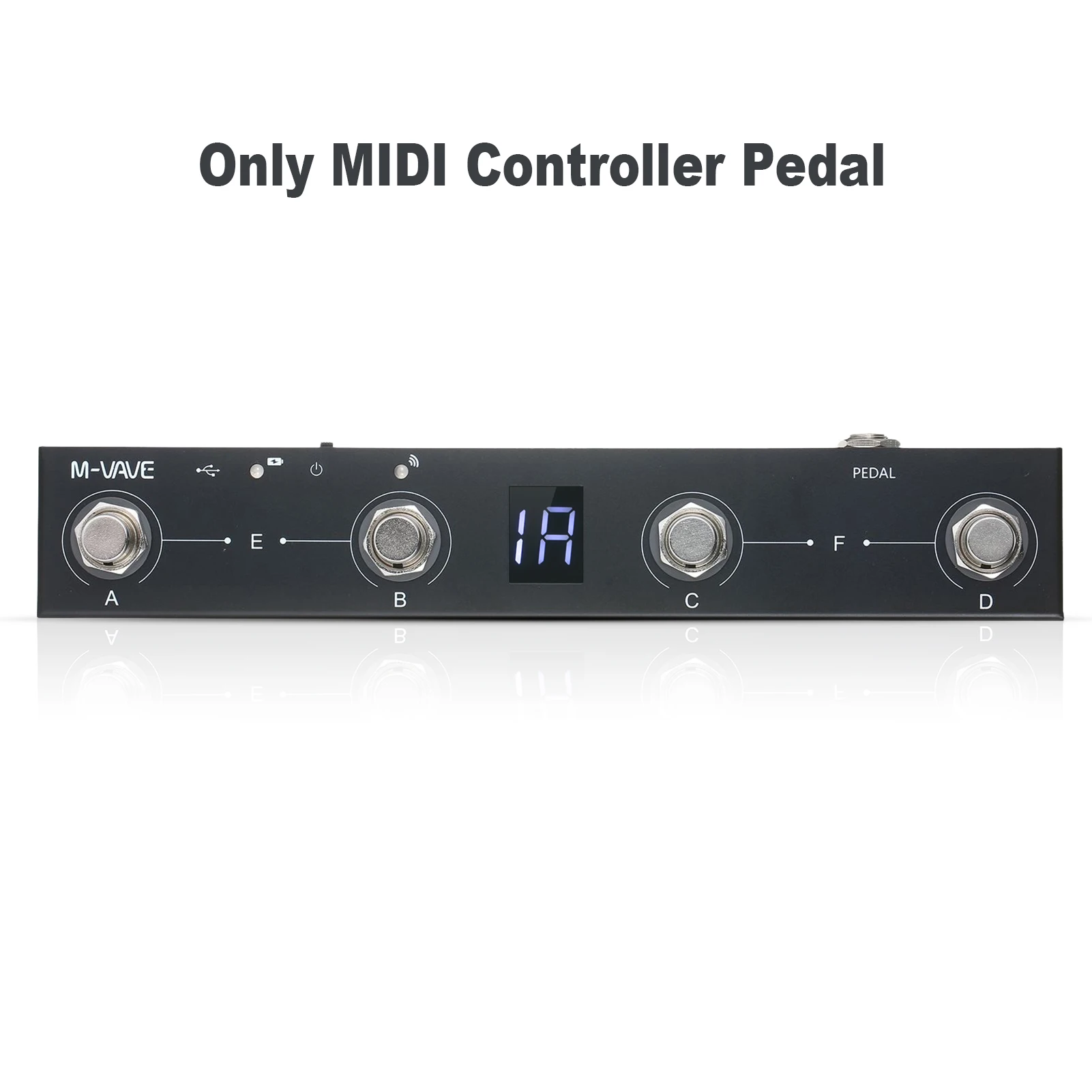 M-vave ChamidiController、bt充電式、4ボタン、ペダルコントローラー