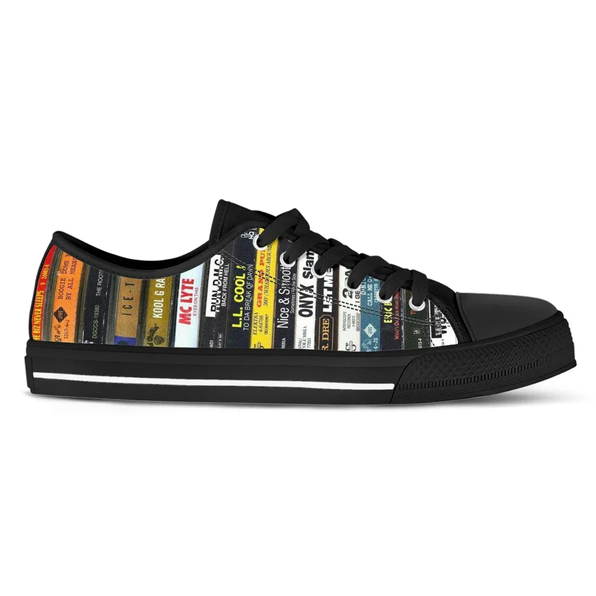 Graffiti Women Low-Top Canvas Shoes Wild Classic Outdoor Casual Shoes Light Soft Sole Breathable Running Shoes