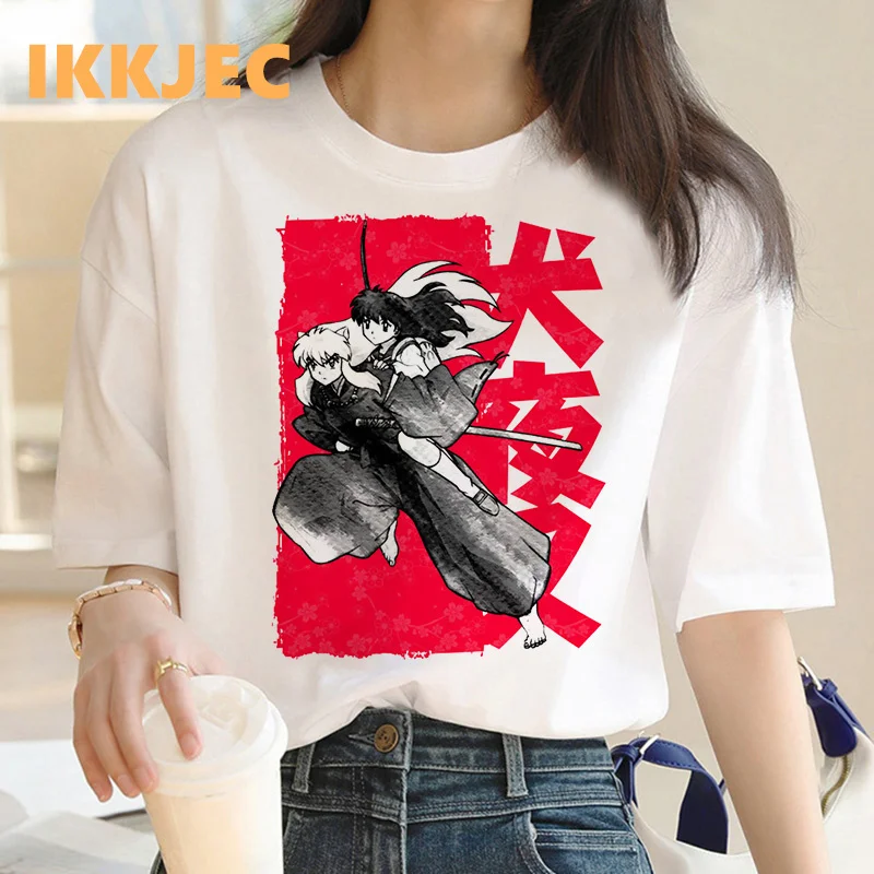 

Футболка inuyasha, женская футболка ulzzang y2k, одежда, японская Винтажная Футболка