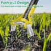 1.2/1.6M Garden Hoe Tool Stainless Steel Sharp Stirrup Loop Hoe with Triangle Head and Long Handle Ergonomic Weeding Tool 4