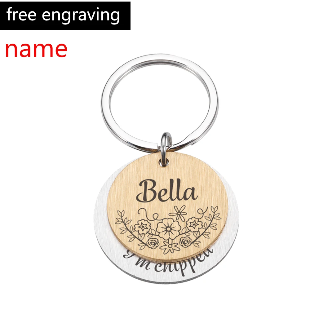 Personalized Anti-lost Dog ID Tag Free Engrave Pet Name Custom Nameplate Dog Collars Dog Pendant Dog Pets Customized Accessories 