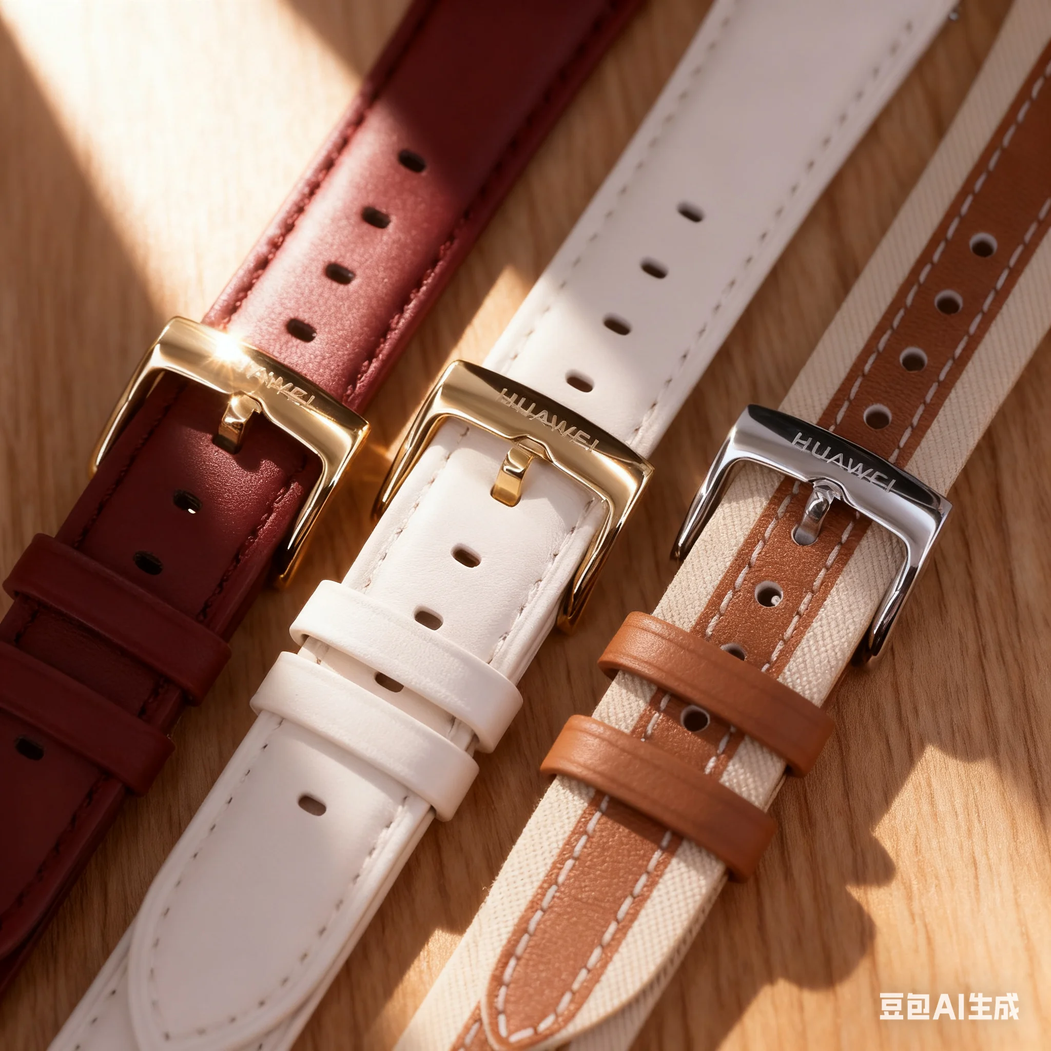 Huawei GT5 Pro 42mm Leather Watch Band - Premium Nylon & Vegan Leather Composite Strap
