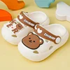 Summer New Baby Slippers Indoor Non-slip Soft Bottom Comfort Fashion Cute Children's Hole Shoes Boys Girls Kid Outdoors Sandals 2