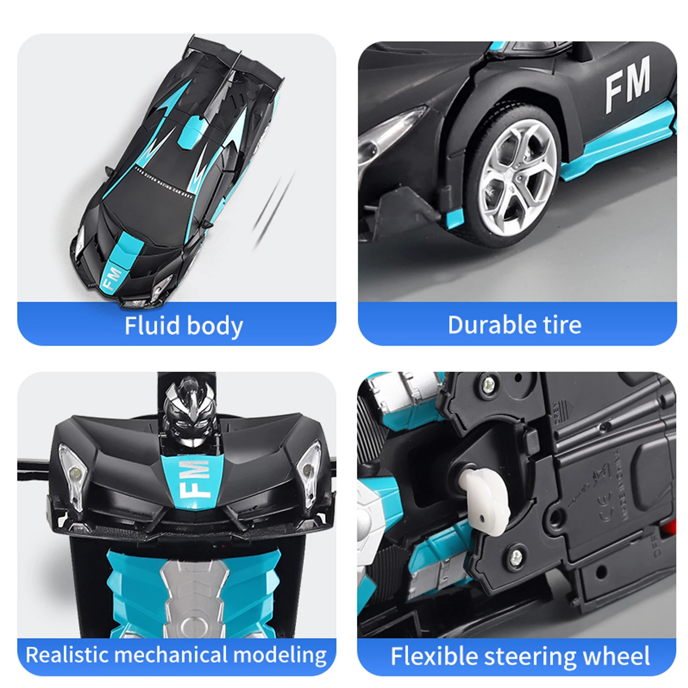 2-in-1 remote control car - transforming robot, the best choice of Birthday Christmas gift toys for boys and girls 3