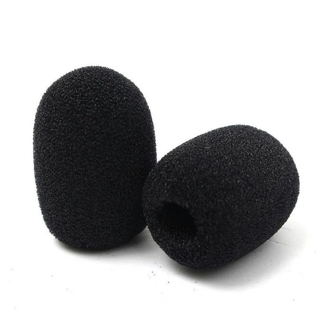 Brandneue, hochwertige Headset-Mikrofon-Pads, Geräuschkonzentrierung, Ersatz-Pad aus weichem Schaumstoff, Windschutzscheibe, Schwarz, sauber – Detail 8