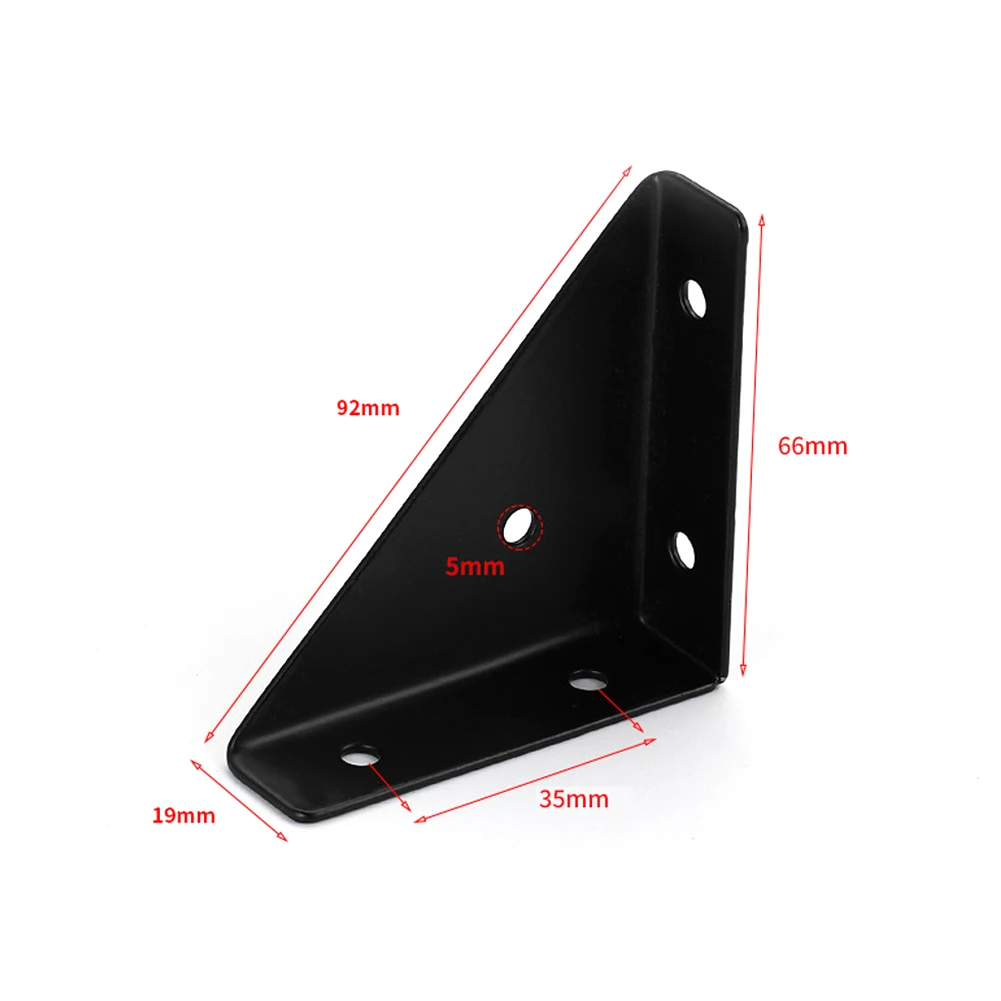 4pcs Angle Corner Brackets Fasteners Heavy Protector Right Triangular Angle Corner Stand Supporting Cabinet Furniture Hardware