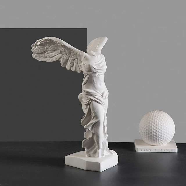 Statue de déesse de la victoire grecque avec ailes d'ange, Sculpture en résine pour armoire de maison, bureau, bibliothèque, décoration artistique 1