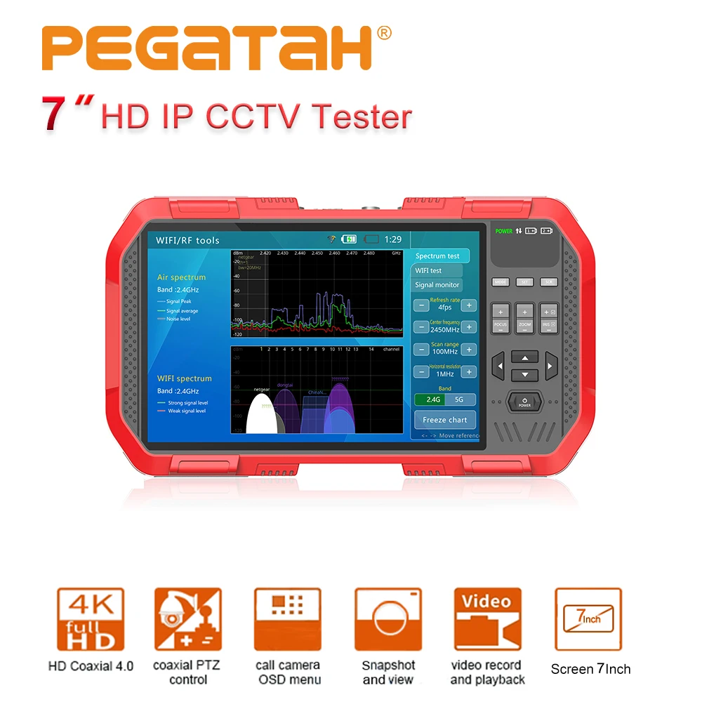 CCTV Tester IP Camera Tester 4k AHD CCTV Monitor IPC Tester POE testers security camera cftv 8MP HDMI CCTV Camera video tester 5inch 4k hdmi vga poe ip tester video ipc cctv tester ahd ip camera testers test camera cctv tester monitor camera testers tvi