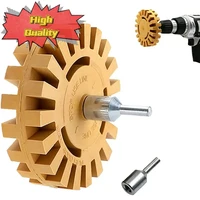 Decal Removal Rubber Eraser Wheel with Drill Adapter Kit Car Sticker Remover Paint Cleaner Car Polish Auxiliary Car Acessories 1