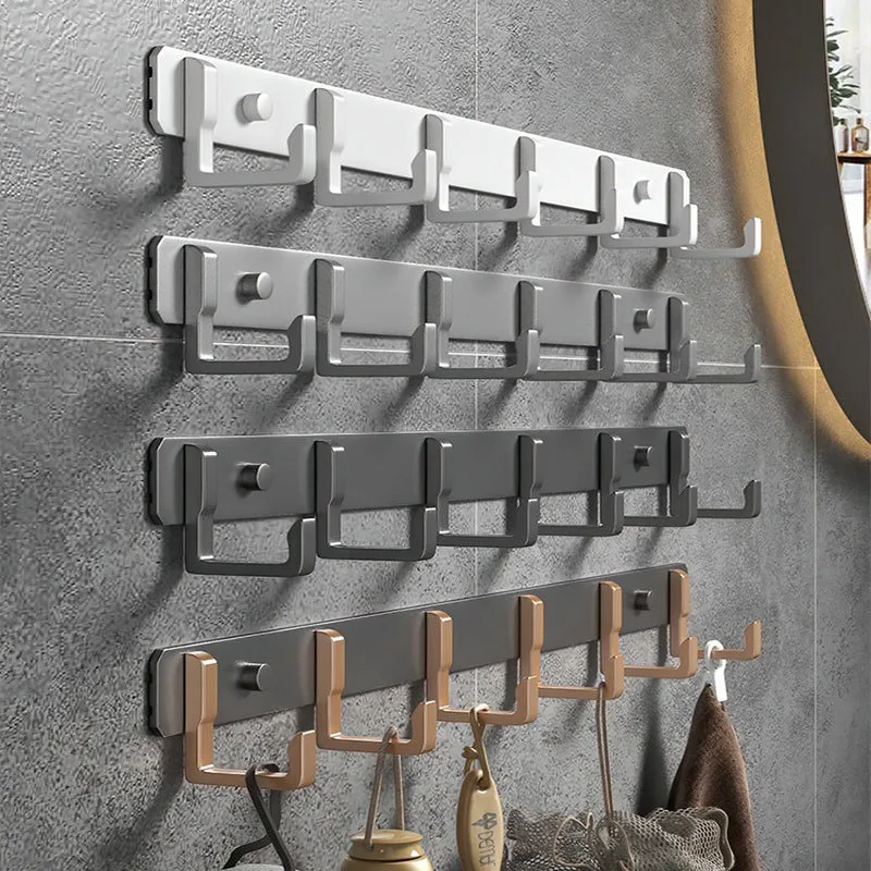 Wall Clothes Hook Door Back Clothes Hook Bathroom Towel Hanger Wall Adhesive No punching required Hanging Hooks
