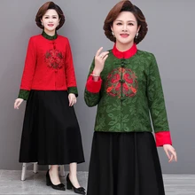 

Traditional chinese blouse shirt tops for women embroidery mandarin collar shirt blouse female elegant clothing