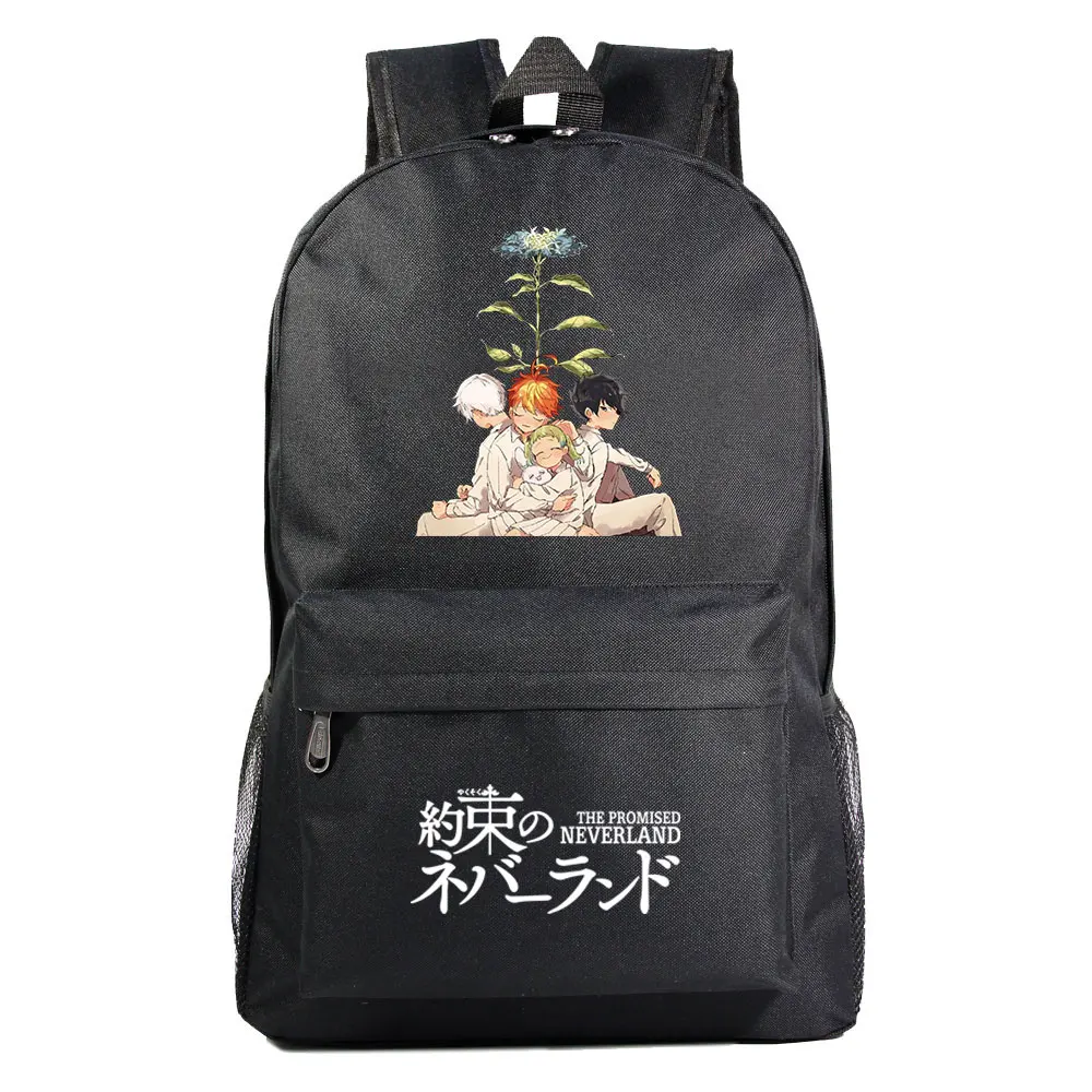 

Anime The Promised Neverland Boy Girl Kids Book School Bags Women Bagpack Teenagers Schoolbags Student Backpack