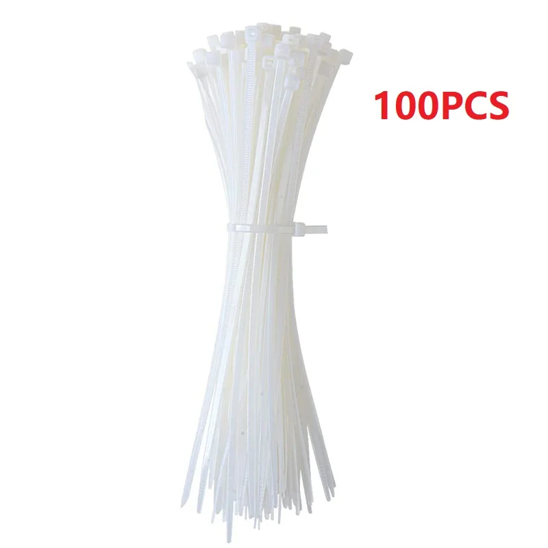 50/100/150pcs Nylon Self-Adhesive Cable Ties Mount Wire Fasten Organizer Fixers thumbnail 2