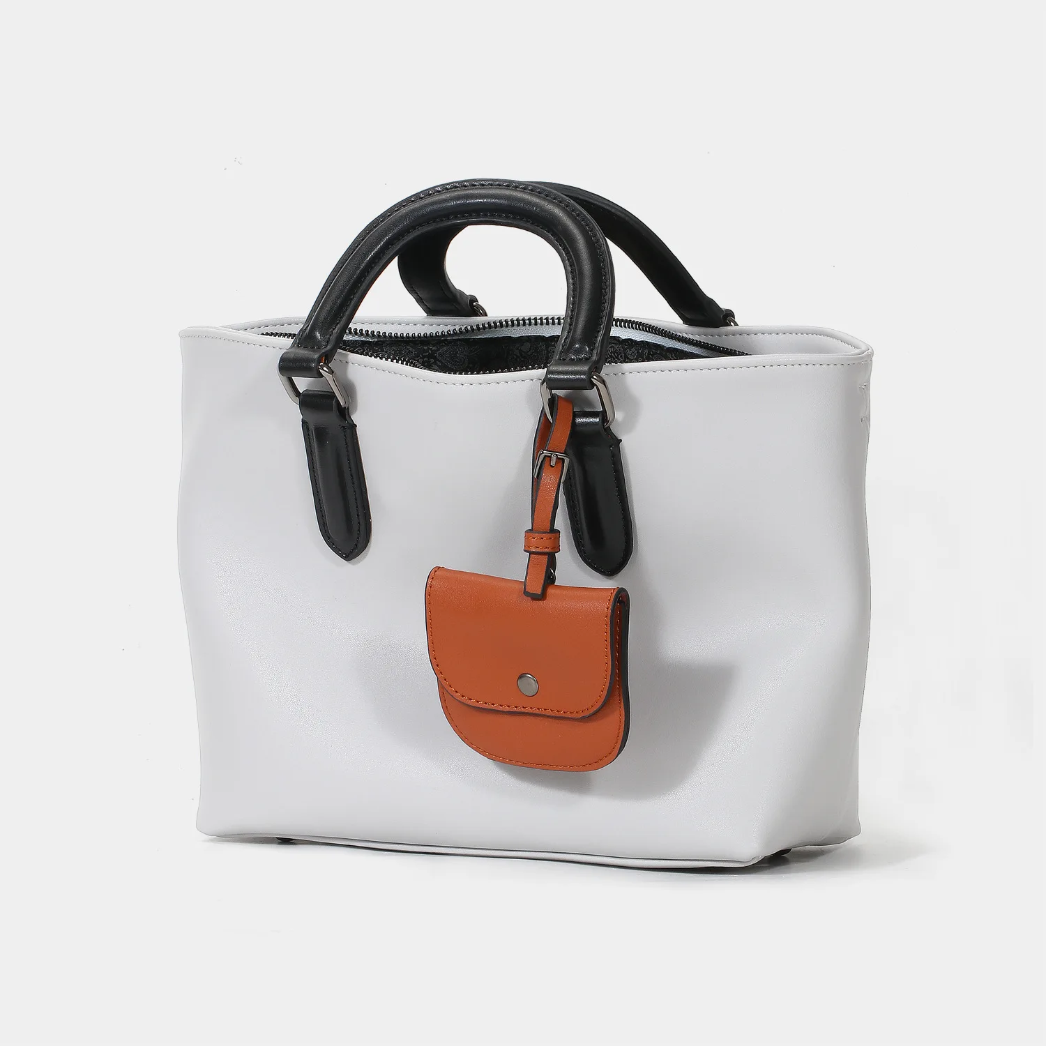 Fashion Ladies Handbag with Small Coin Pocket Large Tote Genuine Leather Leisure Designer Satchel Bags Nappa Texture Trend 2023