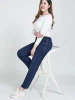Pant Jeans Women Plus Size 140KG 7XL 8XL 9XL Girls High Waist Female Stretchy Oversized Loose Denim Pencil Trousers Clothing - Image 4