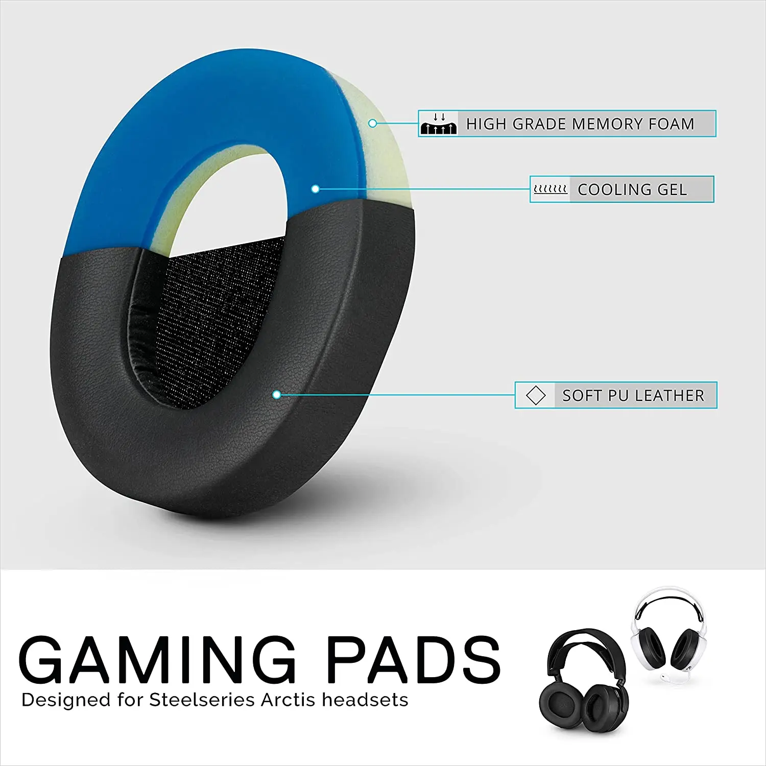 Cooling Gel Replacement Ear Cushions